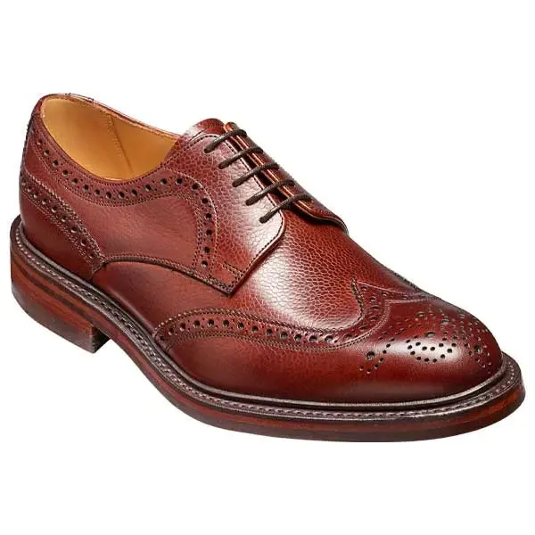 40% OFF BARKER Kelmarsh Shoes - Derby Brogues - Cherry Grain UK 6.5