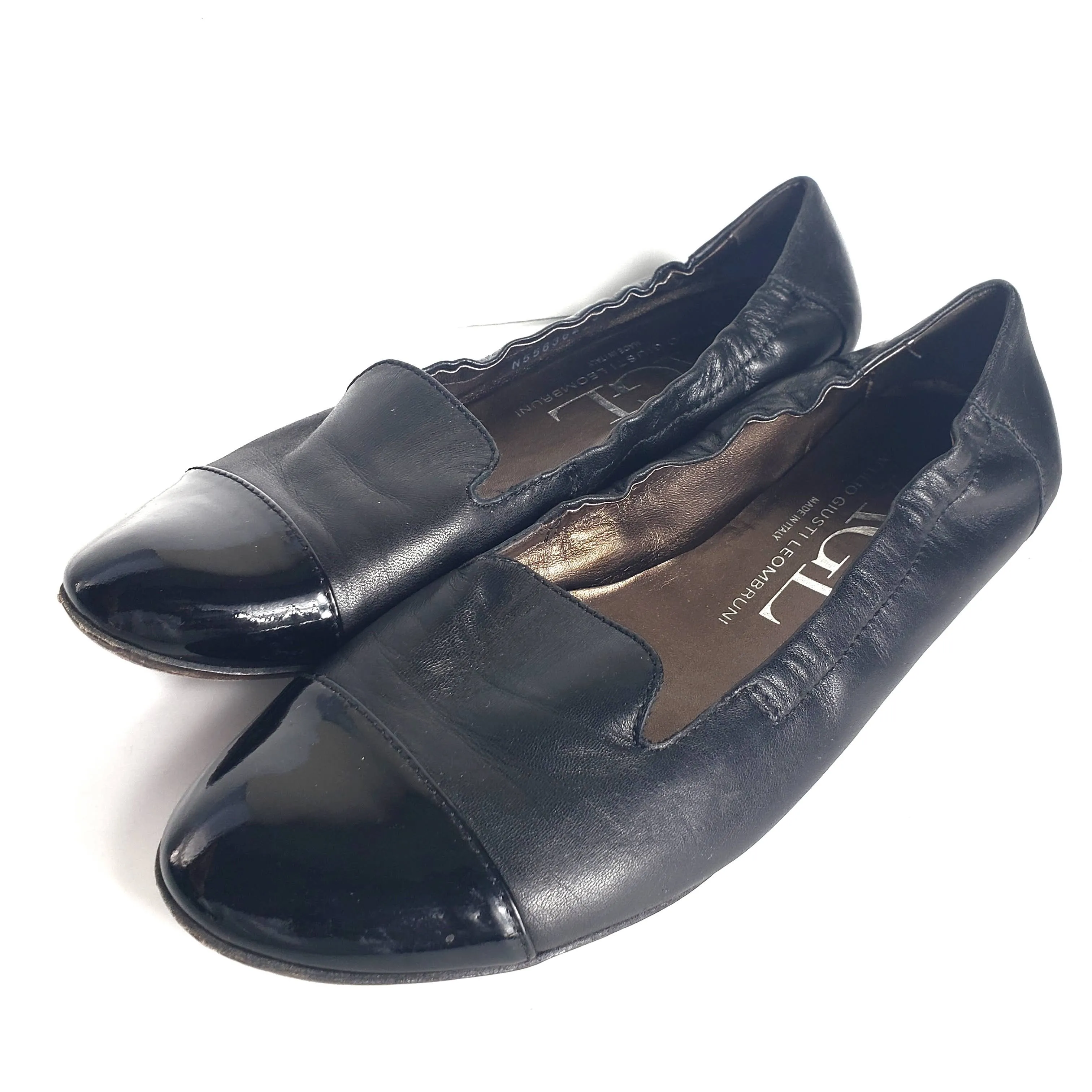 AGL Smoking Flats Loafers Size 8