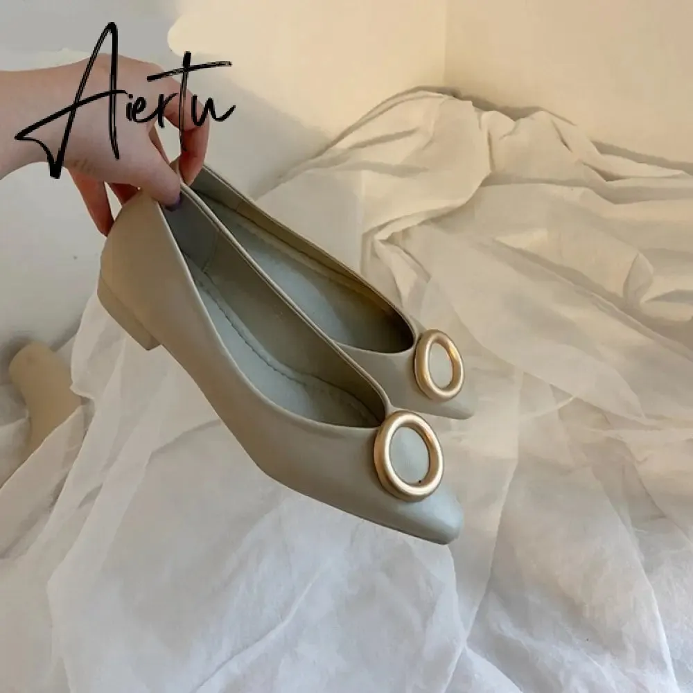 Aiertu New Spring Flats Ballerina Shoes Fashion Brand Pointed Toe Shallow Slip On Flat Ballet Shoes Female Loafer Zapato