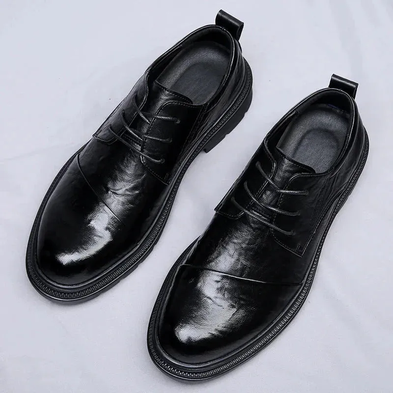 Amozae- Yanghwa Textured Derby Commuter Shoes