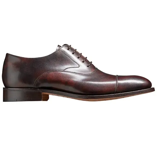 BARKER Falsgrave Shoes - Mens Oxford - Dark Brown Shadow Calf