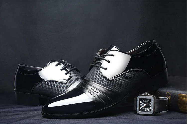 Business Flat Black Brown Breathable Low Top Mens Formal Office Shoes