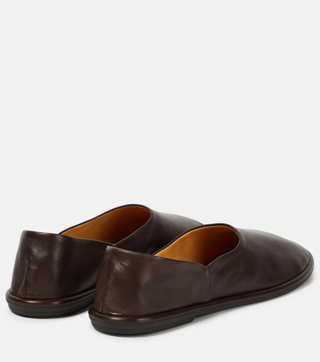 Canal The Row leather ballerinas, brown