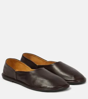 Canal The Row leather ballerinas, brown