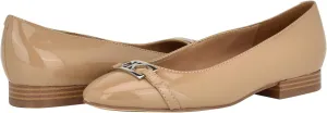 Cherish Calvin Klein Ballerinas, Medium Natural Patent