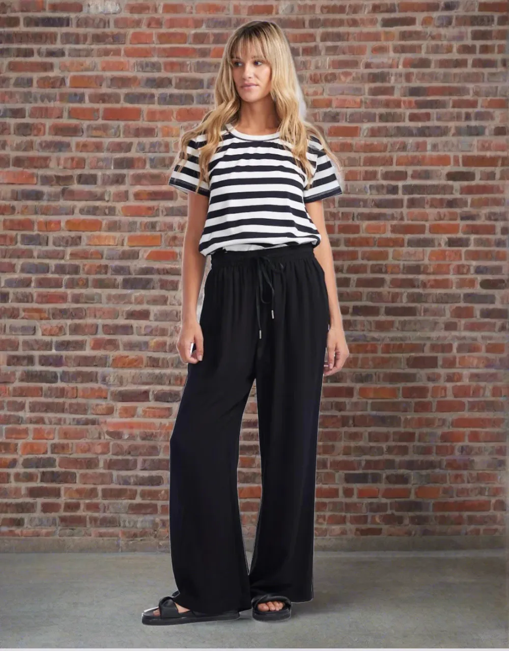 Crepe Pants - Black