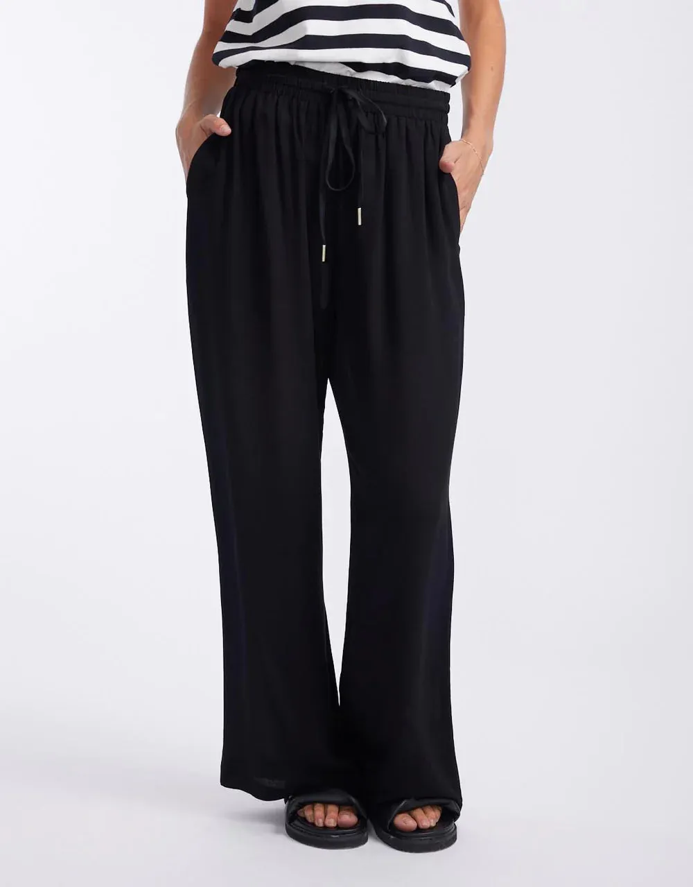 Crepe Pants - Black