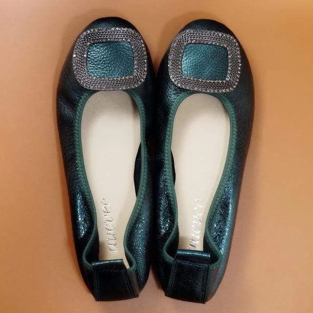 Crystal Ballet Flats