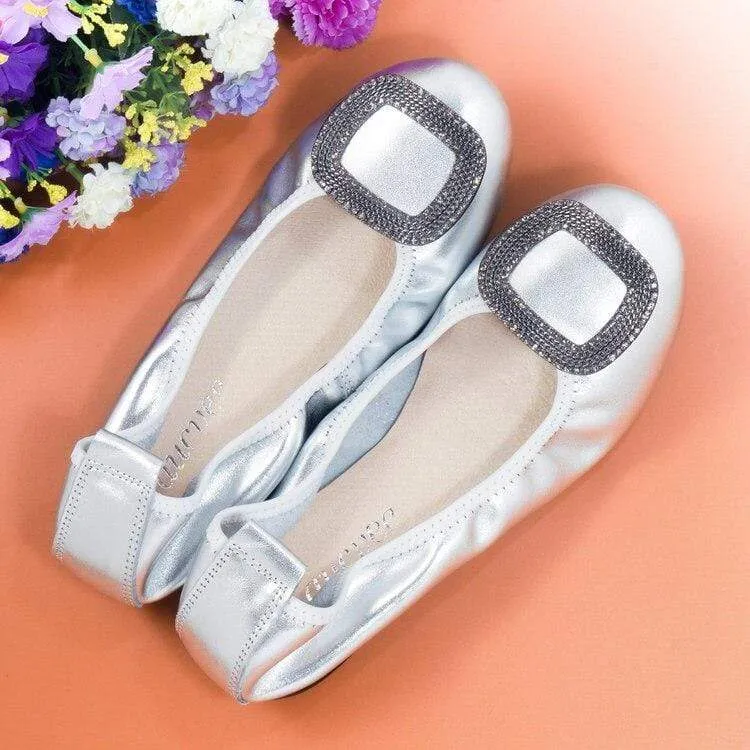 Crystal Ballet Flats