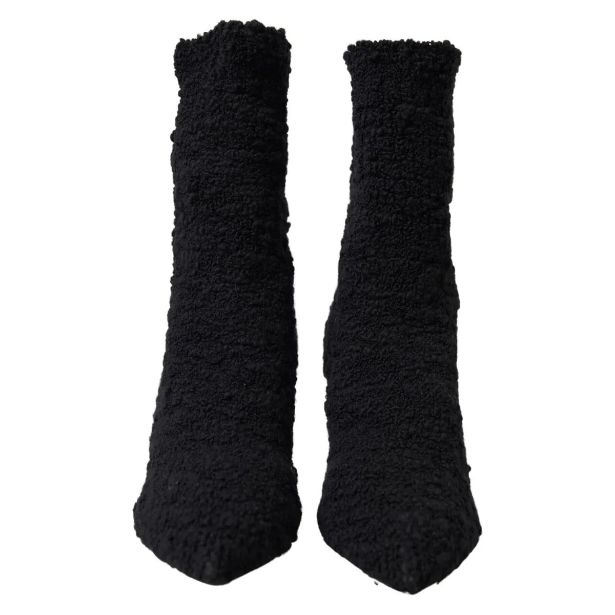 Dolce & Gabbana Elegant Virgin Wool Mid Calf Boots