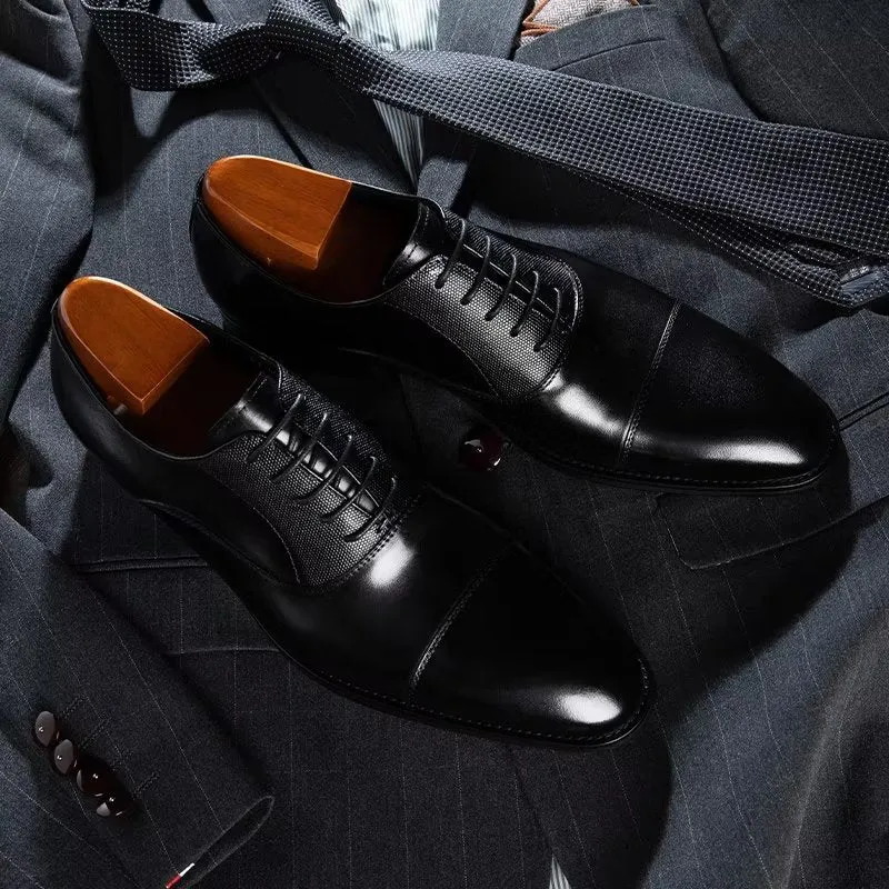 EleganceLux Smooth Oxford Dress Shoes