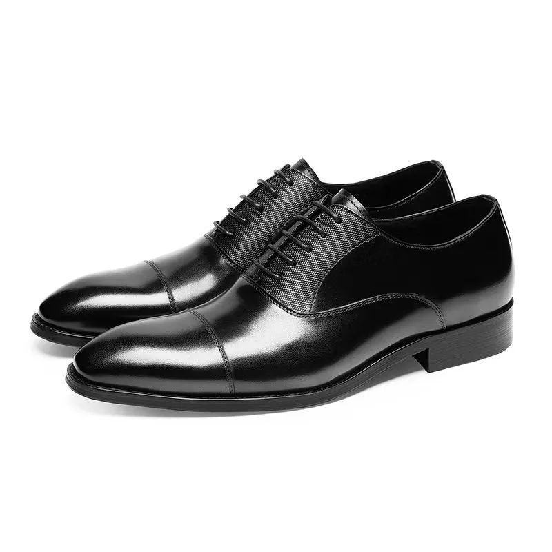 EleganceLux Smooth Oxford Dress Shoes