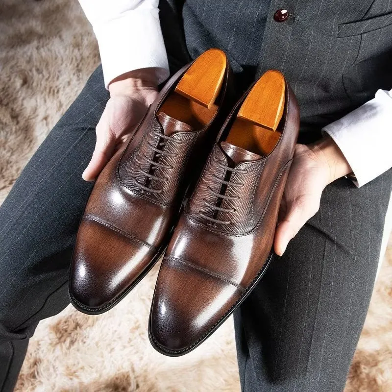 EleganceLux Smooth Oxford Dress Shoes