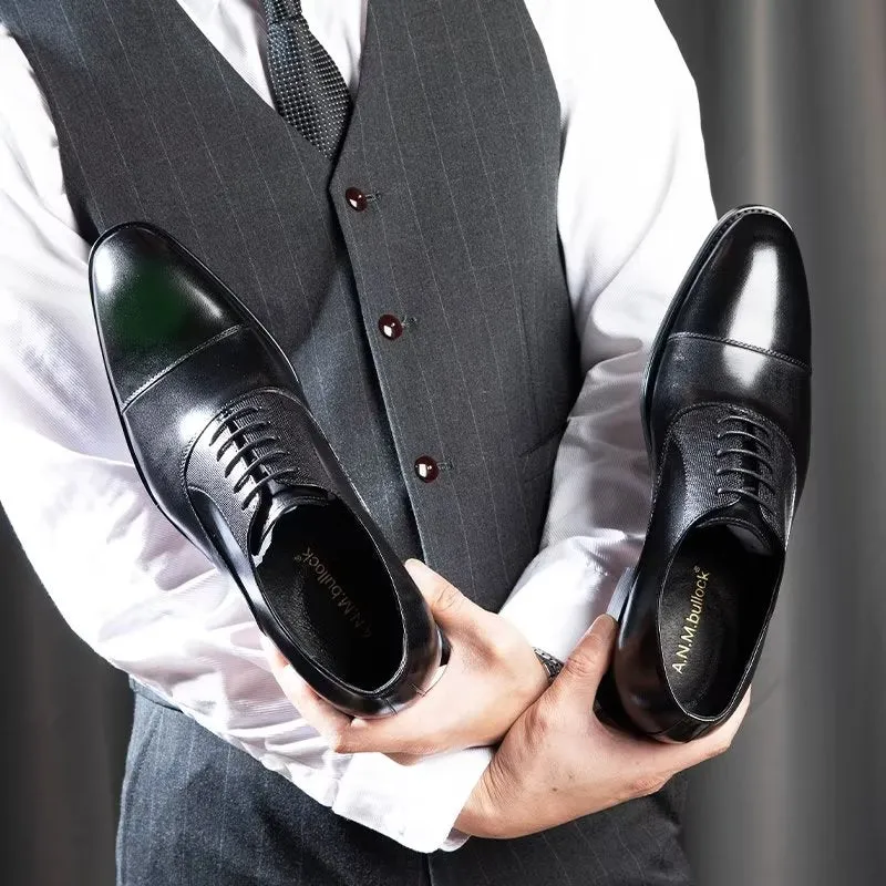 EleganceLux Smooth Oxford Dress Shoes