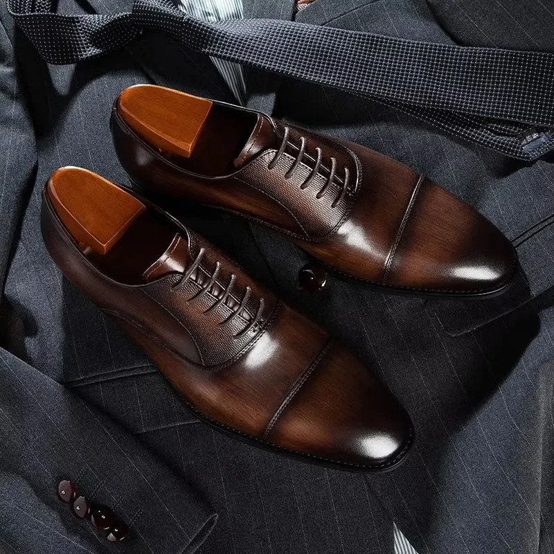 EleganceLux Smooth Oxford Dress Shoes