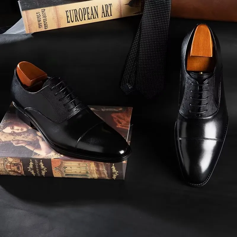 EleganceLux Smooth Oxford Dress Shoes