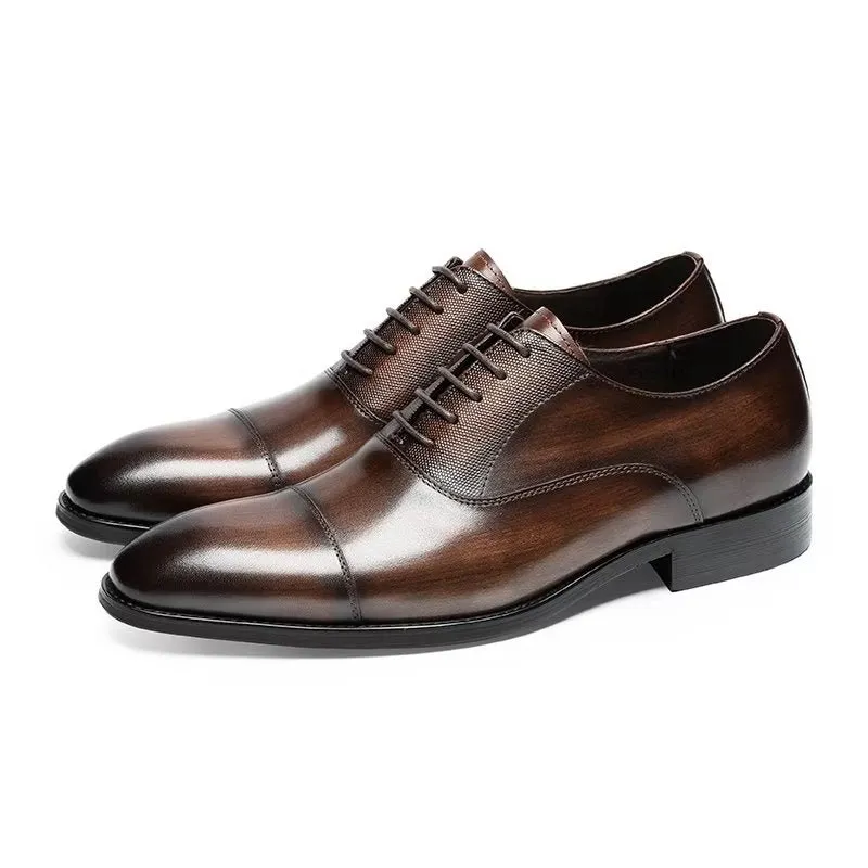 EleganceLux Smooth Oxford Dress Shoes