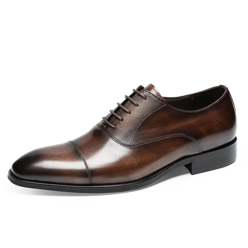 EleganceLux Smooth Oxford Dress Shoes