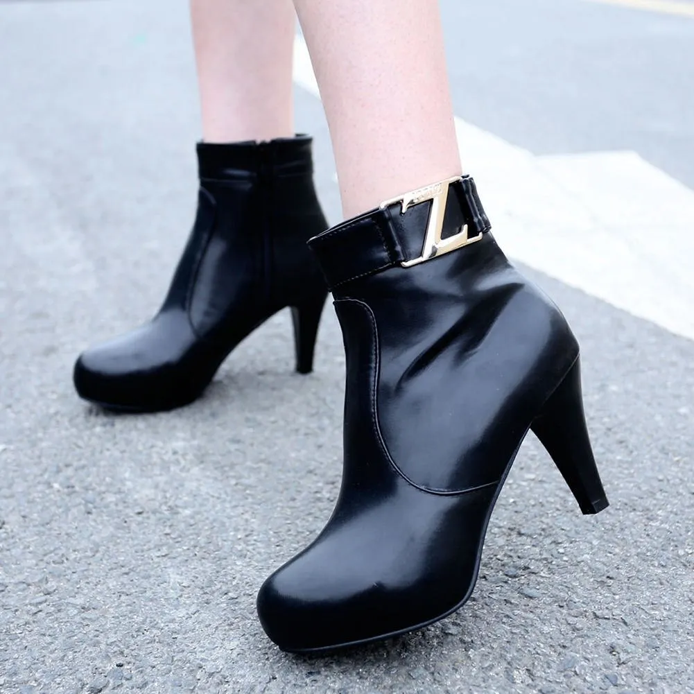 Elegant High Heels Party Ankle Boots