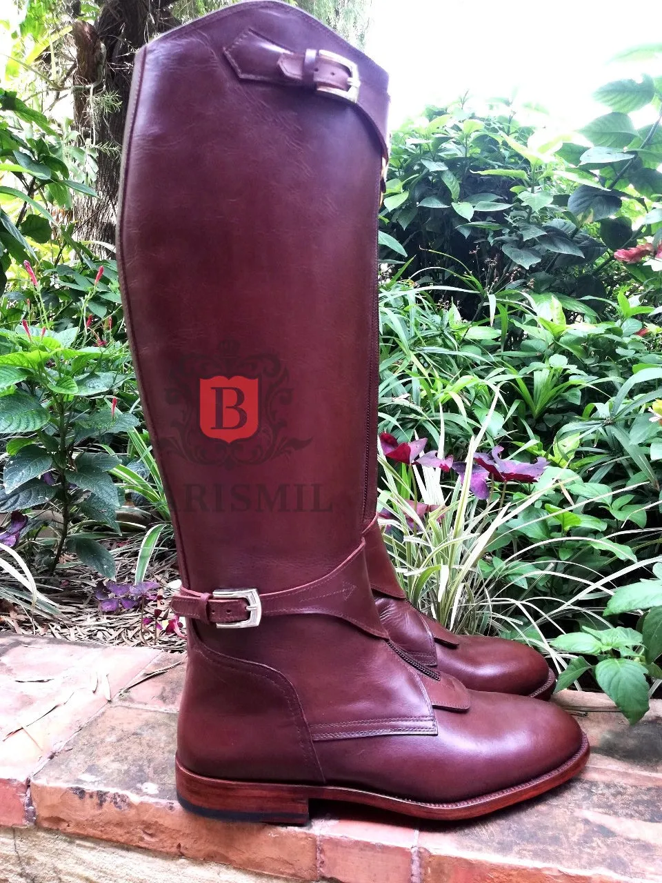 Equestrian - Brown Leather Riding Boots