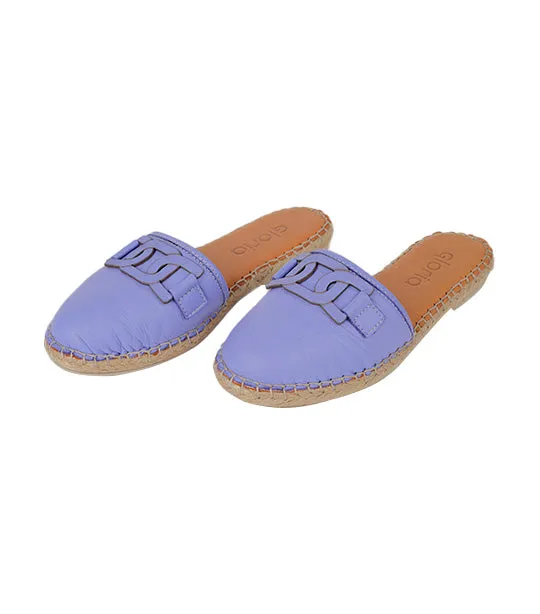 Espadrille Mules Violet Storm