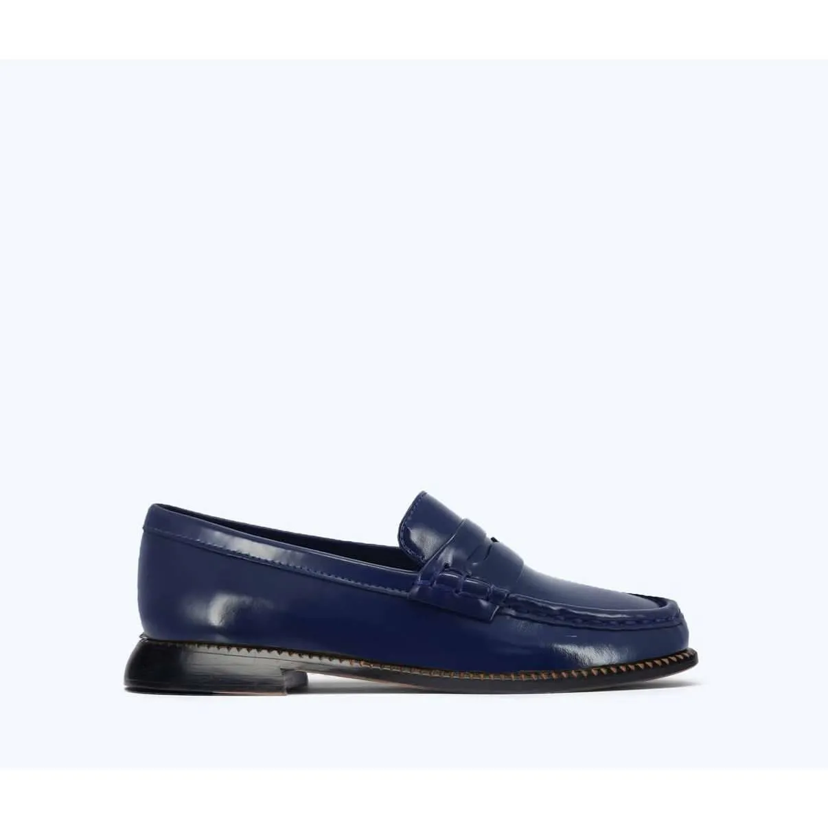 Freda Salvador Elba Penny Loafer Navy Spazzolato