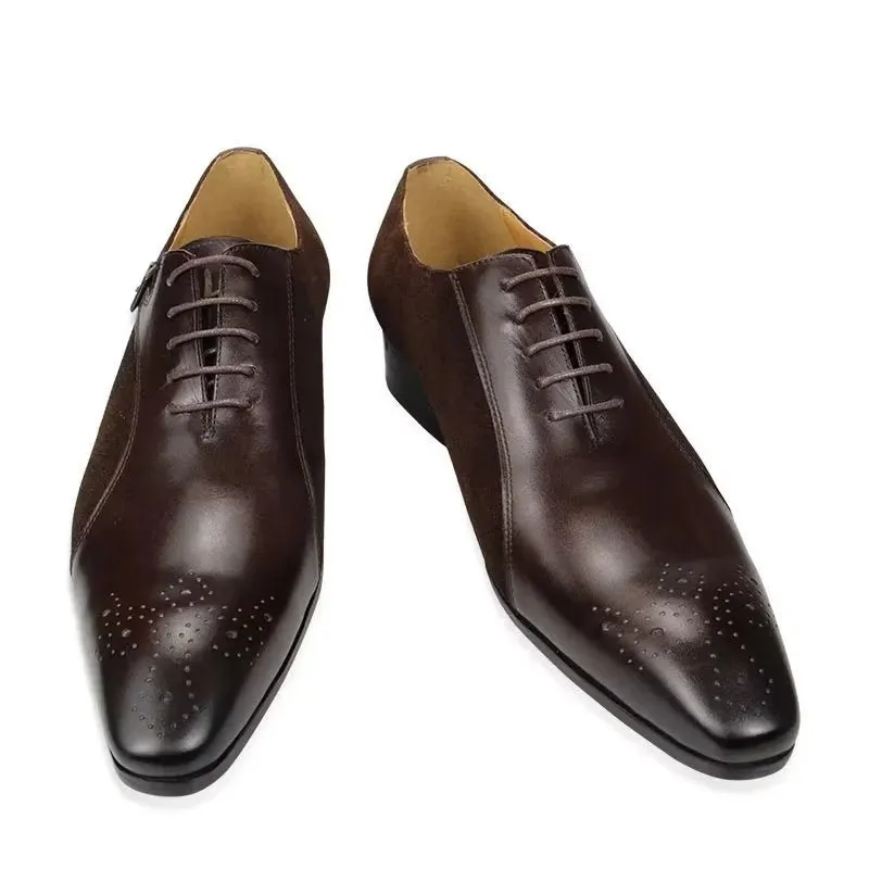 Genuine Leather Modish LuxeLeather Wedding Brogue Shoes