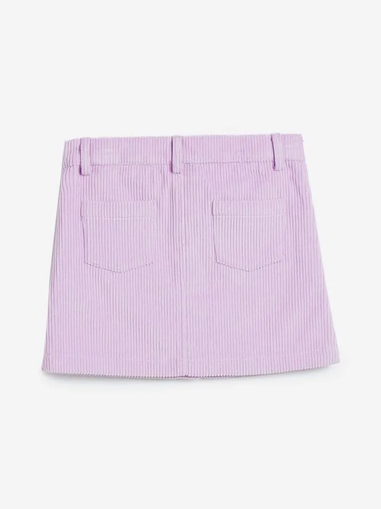 HOP Kids Lilac Corduroy Skirt