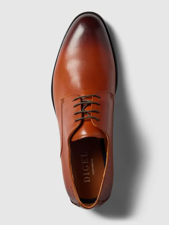 Leather derby shoes model "SEBASTIAN" DIGEL, cognac color