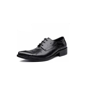 LuxeCroco Executive Lace Up Oxford Dress Shoes