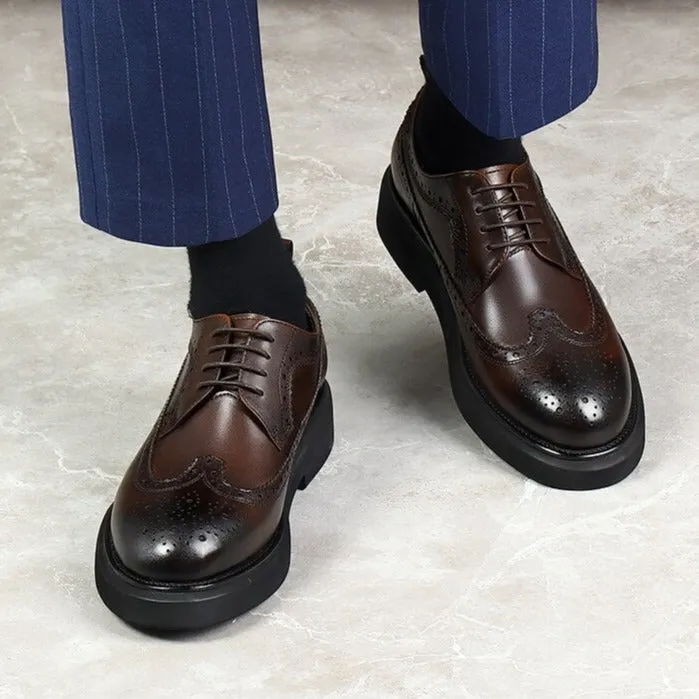 LuxeLeather Classic Oxford Shoes