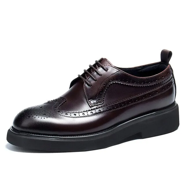 LuxeLeather Classic Oxford Shoes