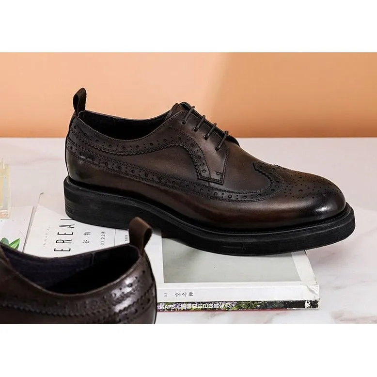 LuxeLeather Classic Oxford Shoes