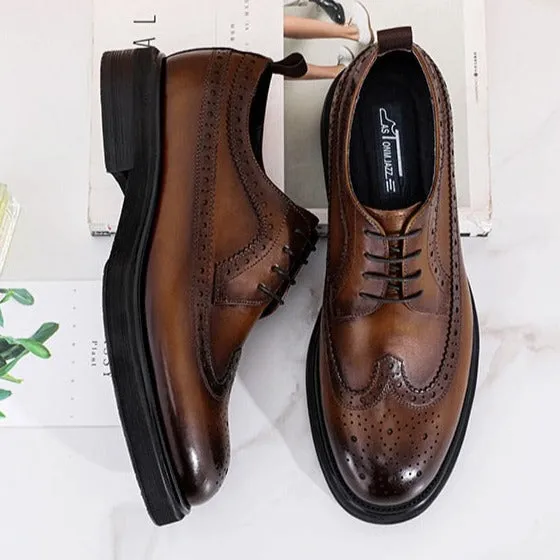 LuxeLeather Classic Oxford Shoes