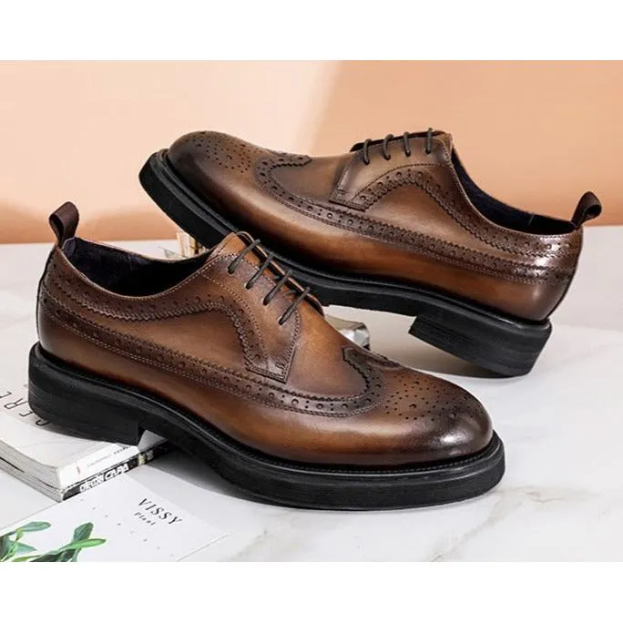 LuxeLeather Classic Oxford Shoes