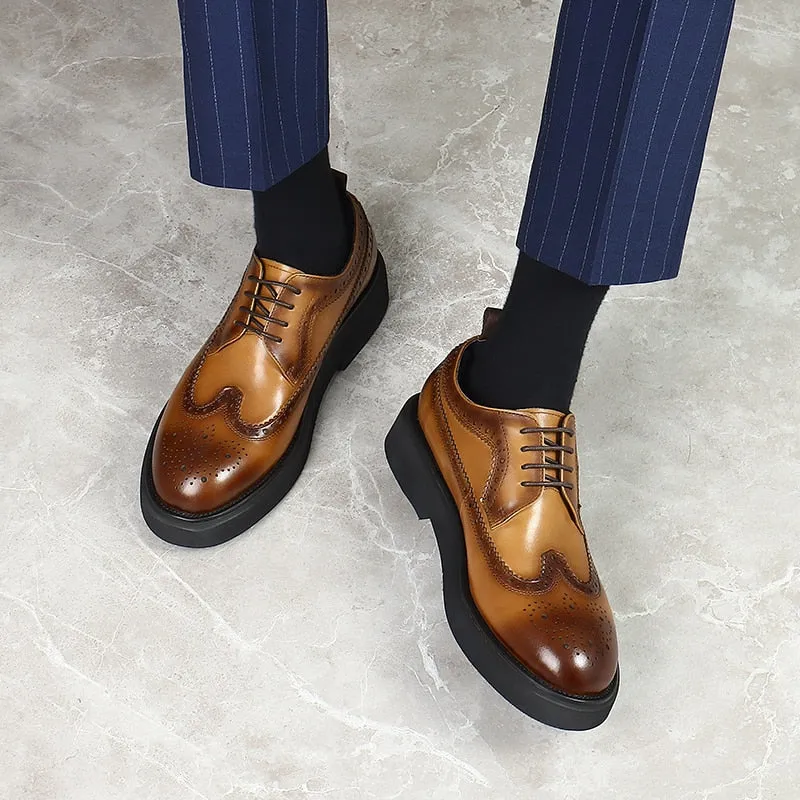 LuxeLeather Classic Oxford Shoes