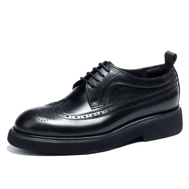 LuxeLeather Classic Oxford Shoes