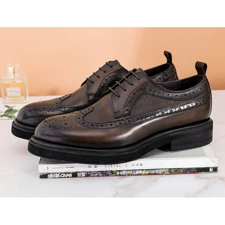 LuxeLeather Classic Oxford Shoes