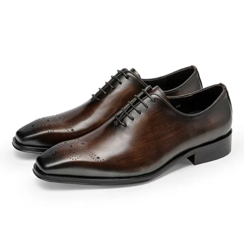 Luxury Cow Leather Elegance Oxford Shoes