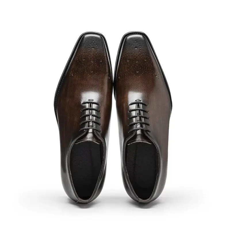 Luxury Cow Leather Elegance Oxford Shoes