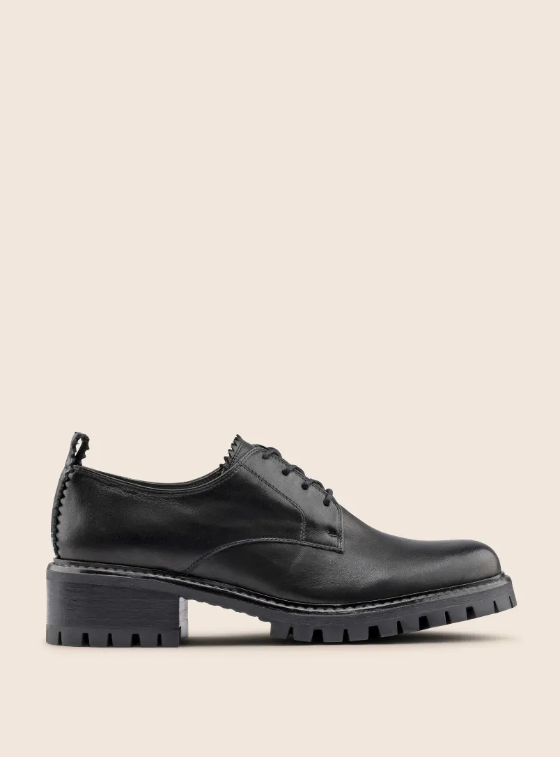 MAGUIRE Zava Black Leather Oxford - 39