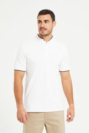 Men White Polo Shirt