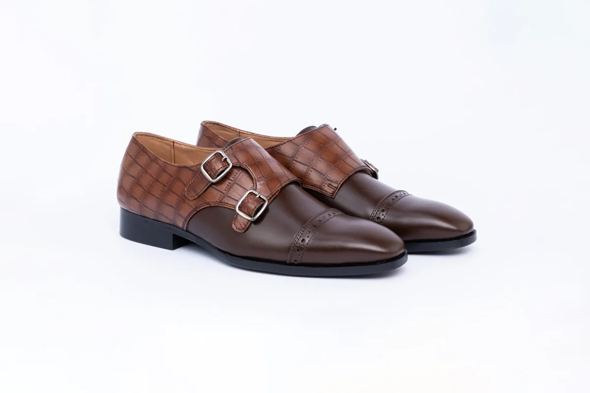 MONK STRAPS-BROWN