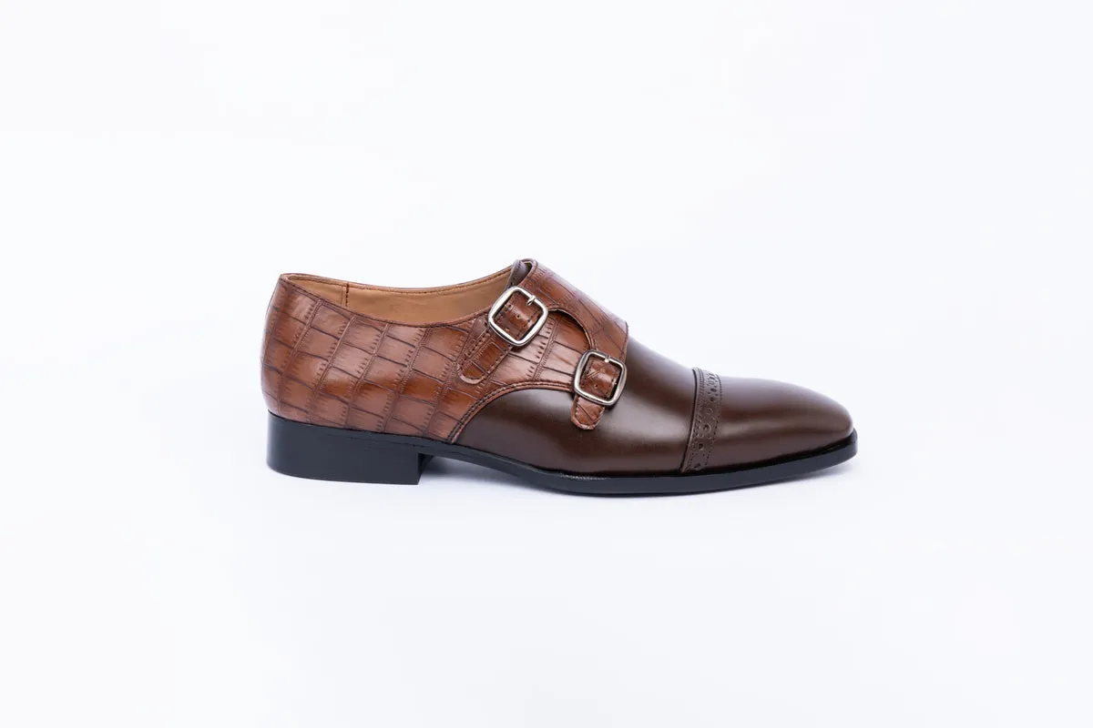 MONK STRAPS-BROWN