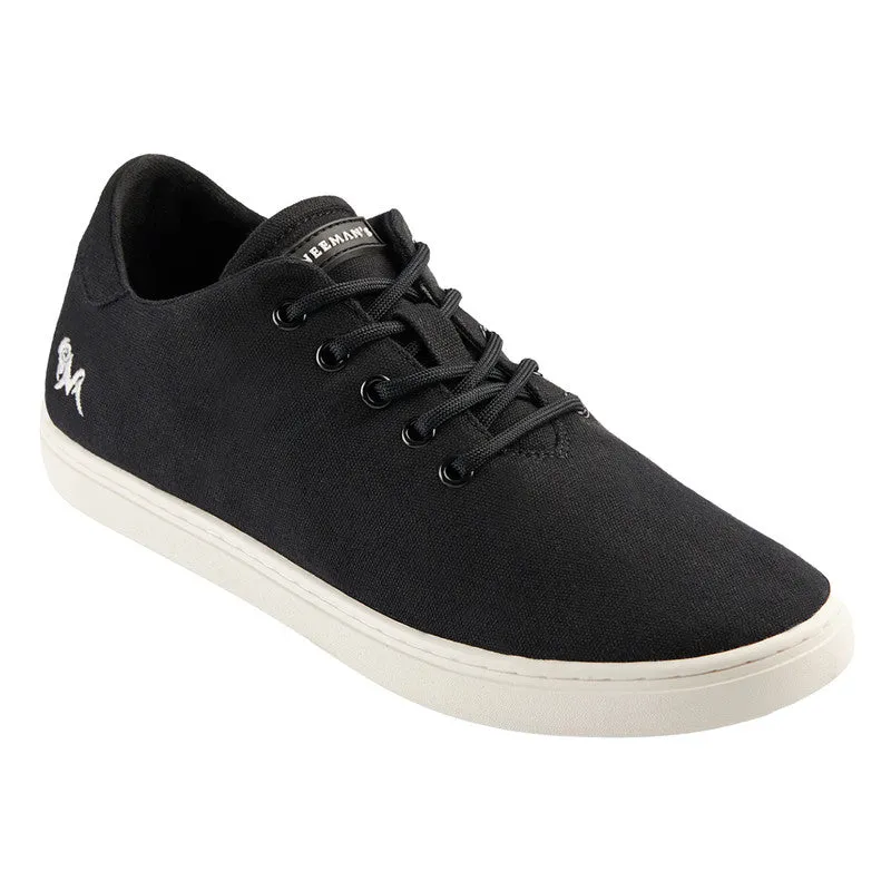 Neeman's Cotton Classic Sneakers | Coal Black & White | Shoes for Men & Women