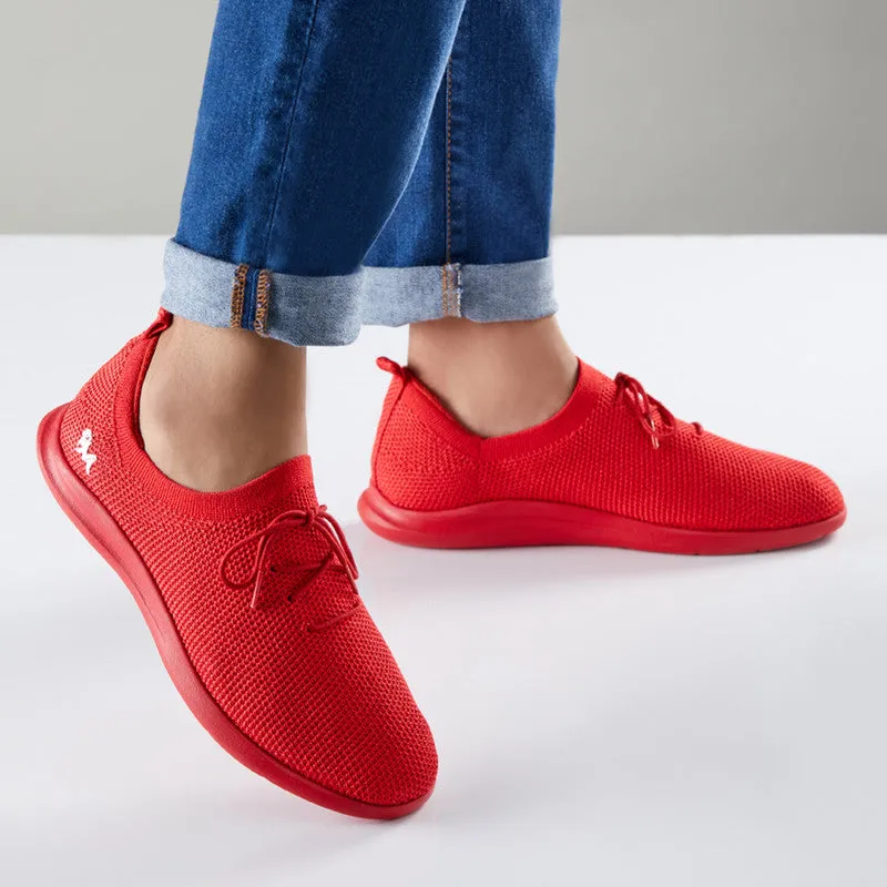 Neeman's ReLive Knit Sneakers for Men | Fiery Red | Light-Weight & Comfortable