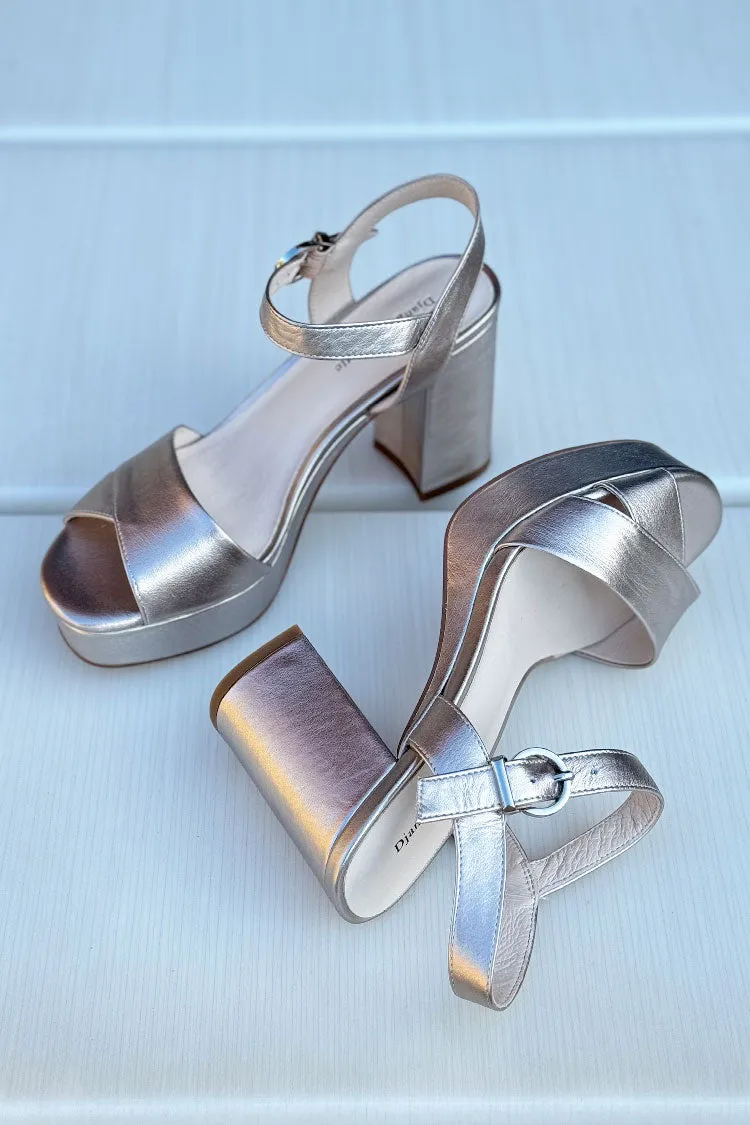 Onlee Platino Leather Sandals