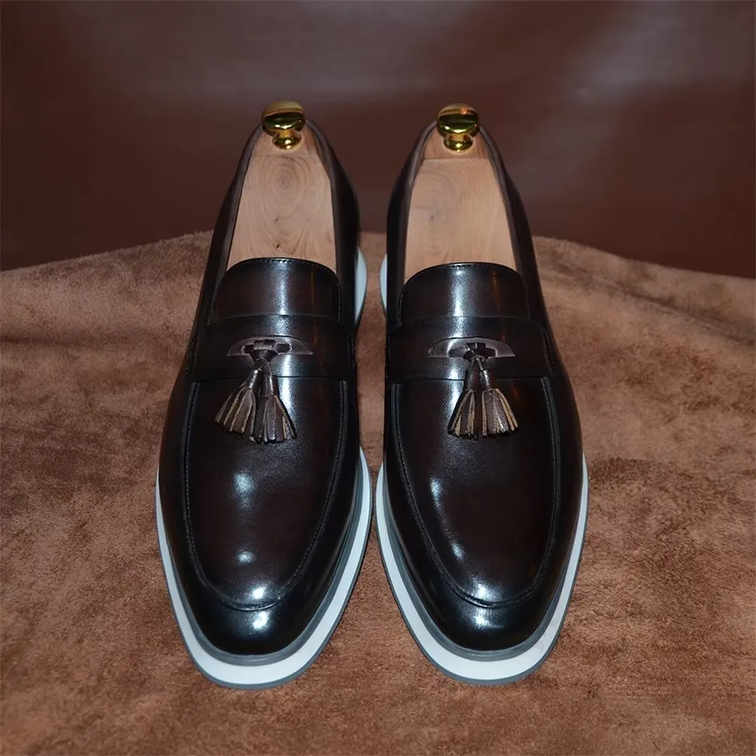 Refined Gentleman's Slip-On Leather Shoes