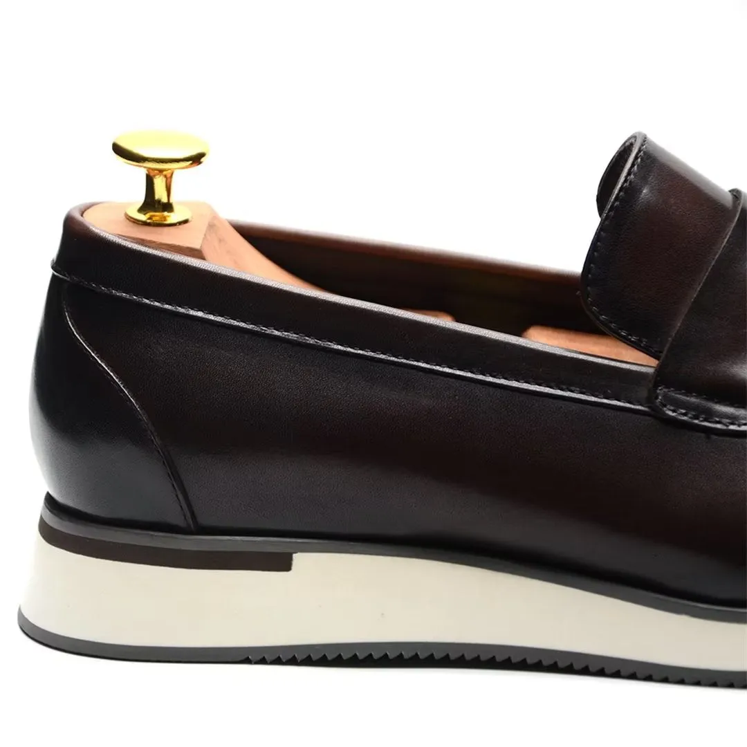 Refined Gentleman's Slip-On Leather Shoes