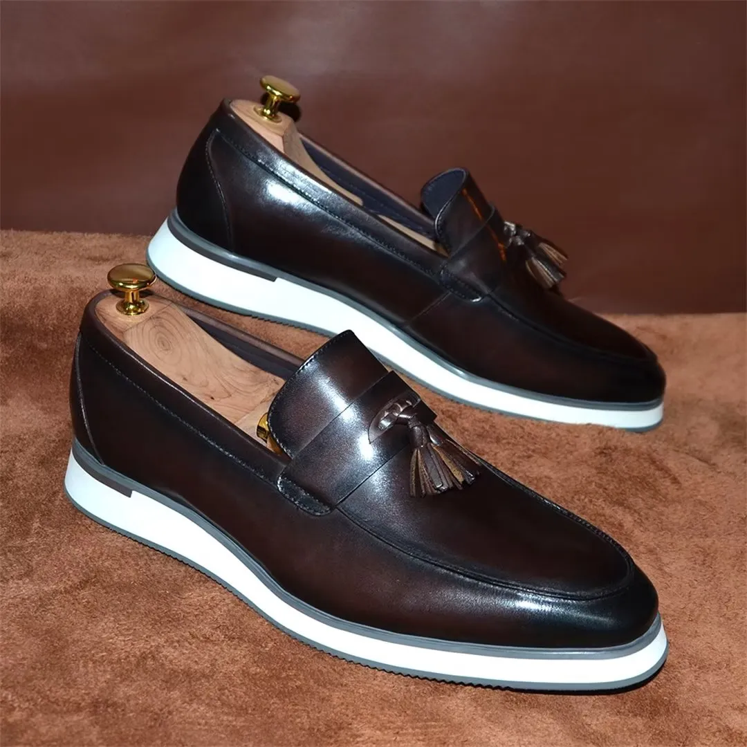 Refined Gentleman's Slip-On Leather Shoes